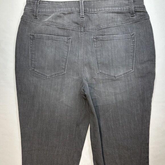 Maurices High Rise Skinny Jean Women L/12 Stretch Gray Denim Button Fly Distress - Picture 9 of 11